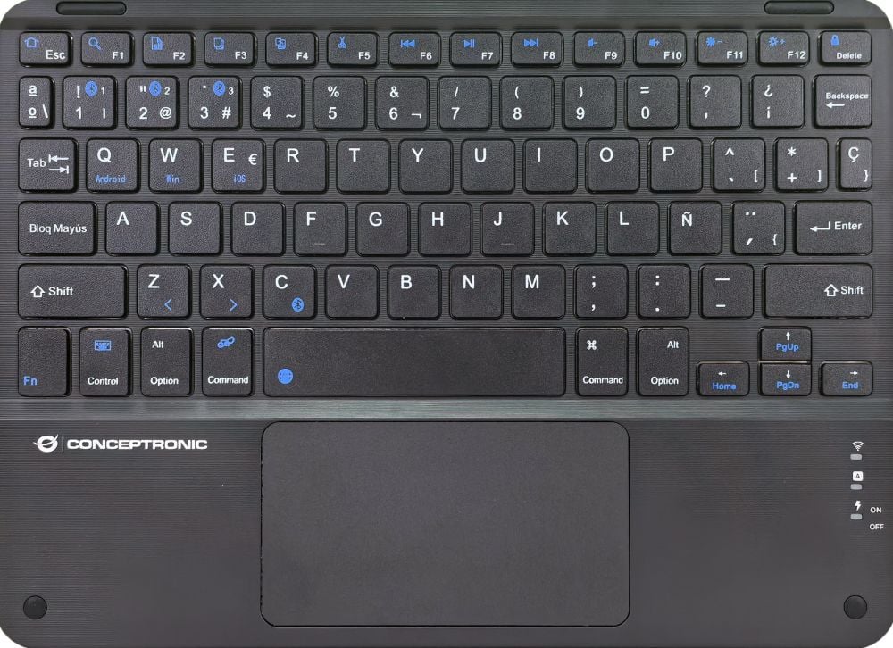CONCEPTRONIC Wireless Tastatur, Layout spanisch  10" schwarz