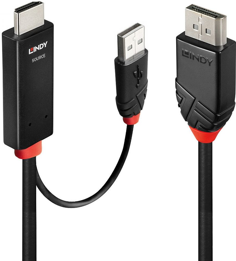 Lindy 2m HDMI an DisplayPort Adapterkabel