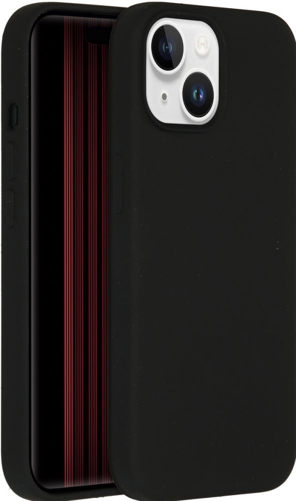 Accezz Liquid Silicone Backcover met MagSafe iPhone 15 - Zwart