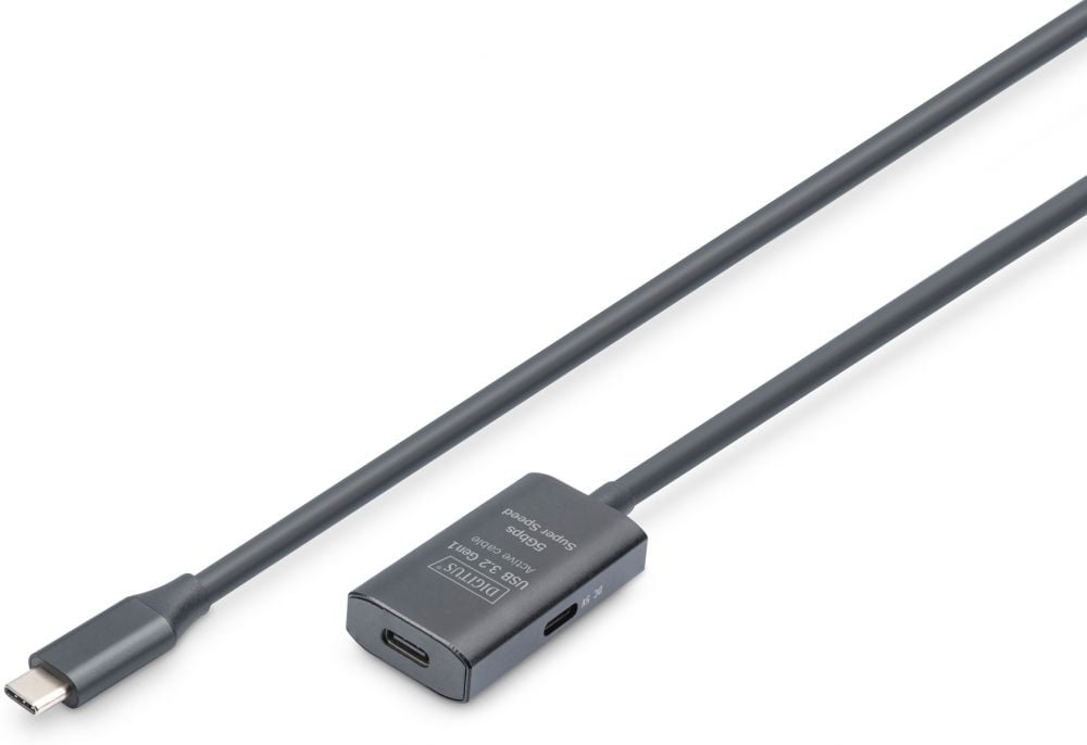 DIGITUS Verlängerungskabel USB-C->USB-C St./Bu. 5G 5,00m
