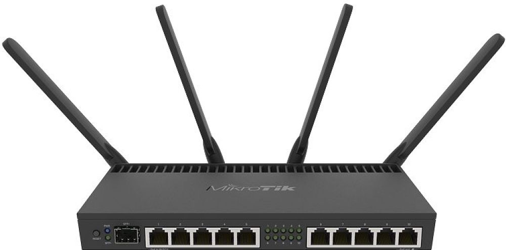 MIKROTIK RB4011iGS+5HacQ2HnD-IN Powerful 10xGigabit port router