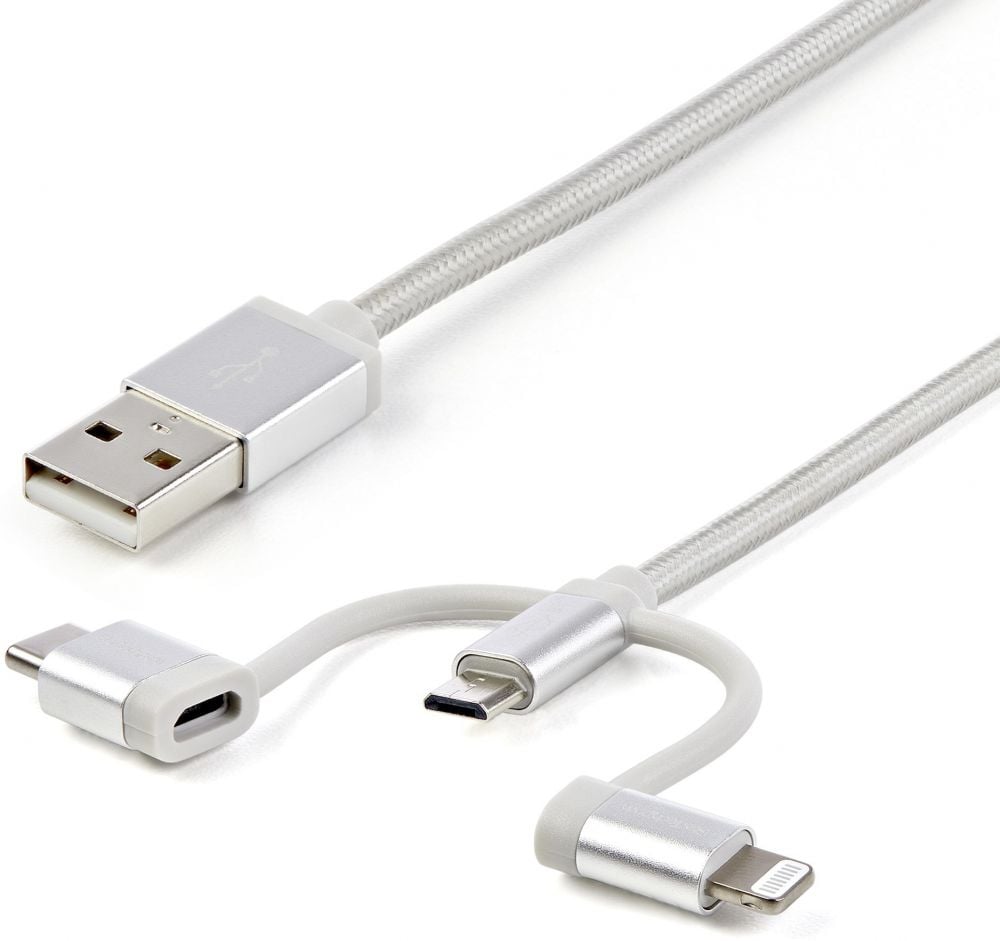 StarTech.com 1m USB oplaadkabel - gevlochten