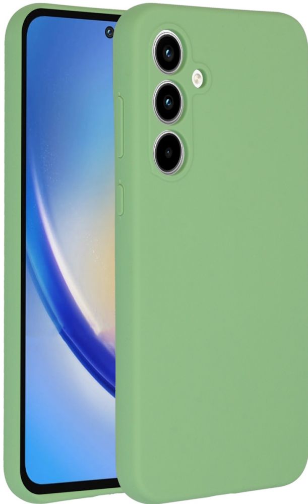 Accezz Liquid Silicone Backcover Samsung Galaxy A35 - Groen