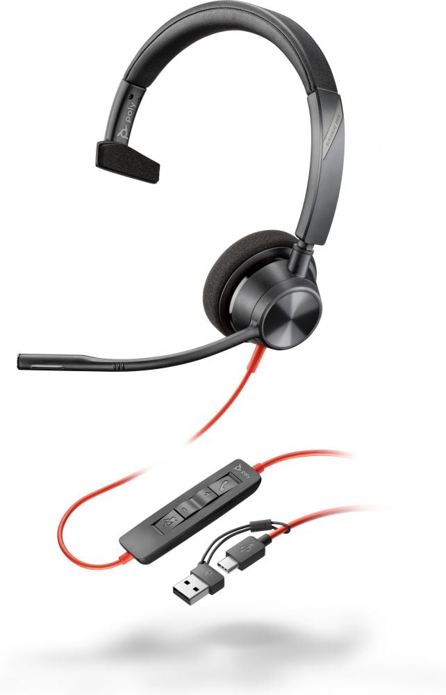 Poly Blackwire 3310 - USB-C, USB-A