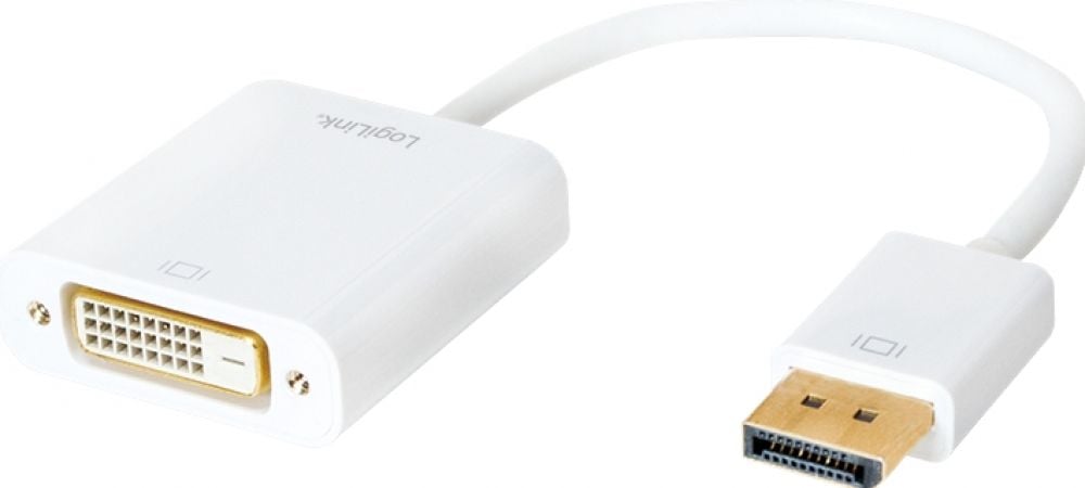 Logilink DisplayPort 1.2 zu DVI Adapter m.15cm Kabel(Aktiv)