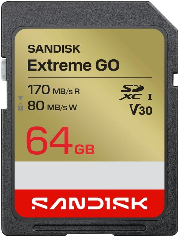 Sandisk Extreme GO SD 64GB - Flashgeheugenkaart