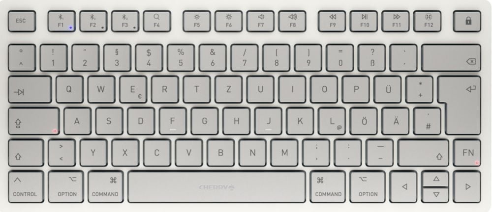 CHERRY TAS KW 7100 MINI BT FOR MAC Wireless DE-Layout weiß