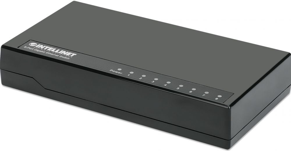 INTELLINET Desktop 8-Port Gigabit Ethernet Switch zwart