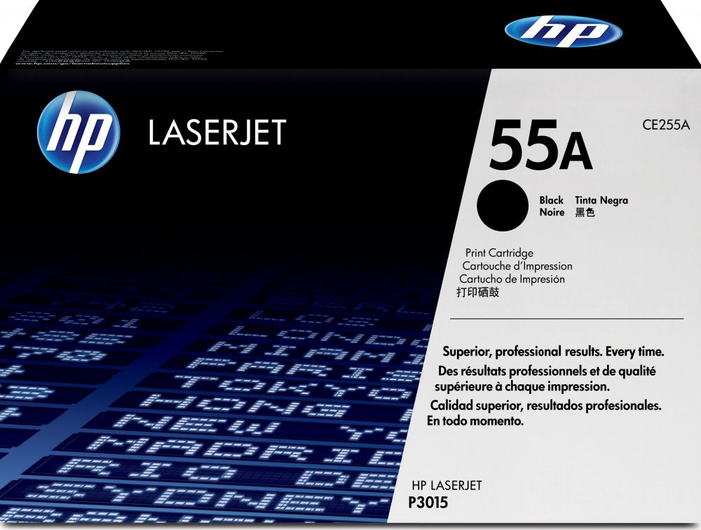 HP 55A originele zwarte LaserJet tonercartridge, 6000 pagina's, Zwart, 1 stuk(s)