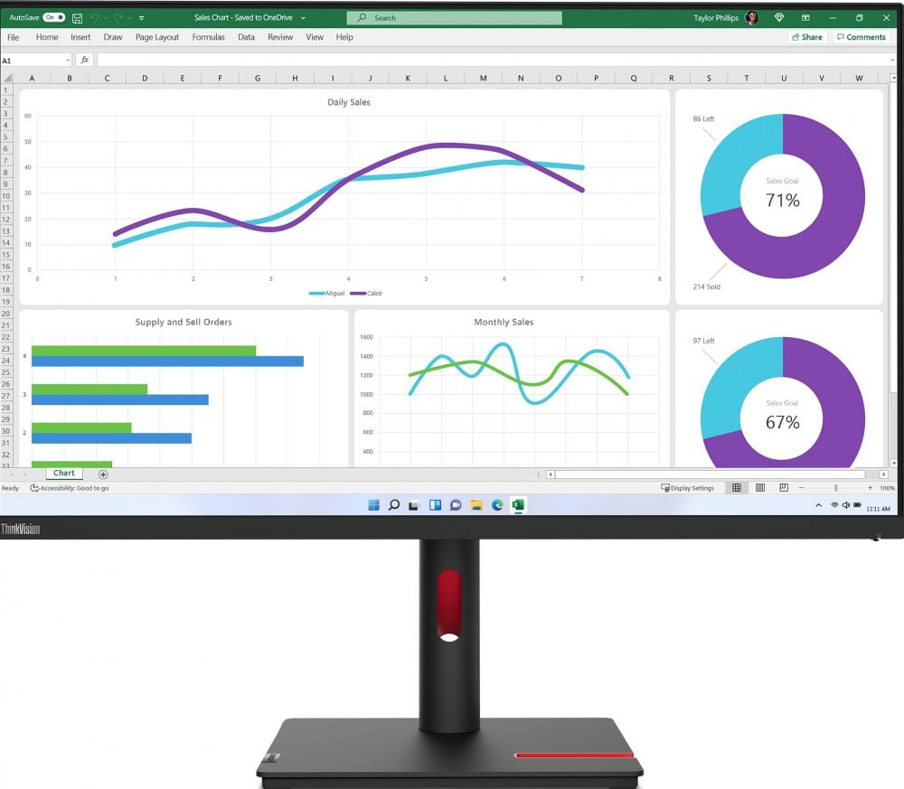 Lenovo ThinkVision T32h-30 - LED-monitor