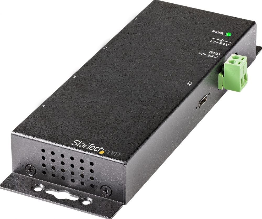 StarTech.com 4 Port USB C Hub 10Gbps - Industrial USB 3.1 Gen 2 Type-C Hub