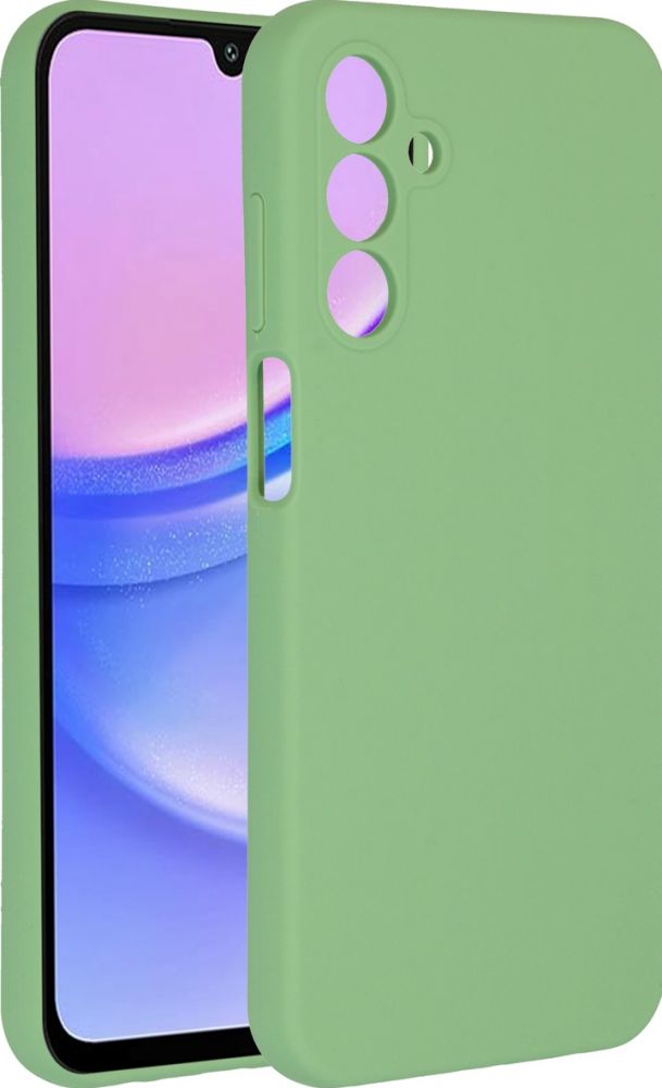 Accezz Liquid Silicone Backcover Samsung Galaxy A15 (5G/4G) - Groen