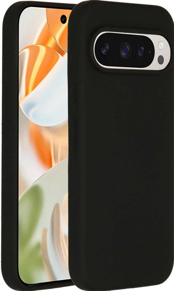 Accezz Liquid Silicone Backcover Google Pixel 9 / 9 Pro - Zwart