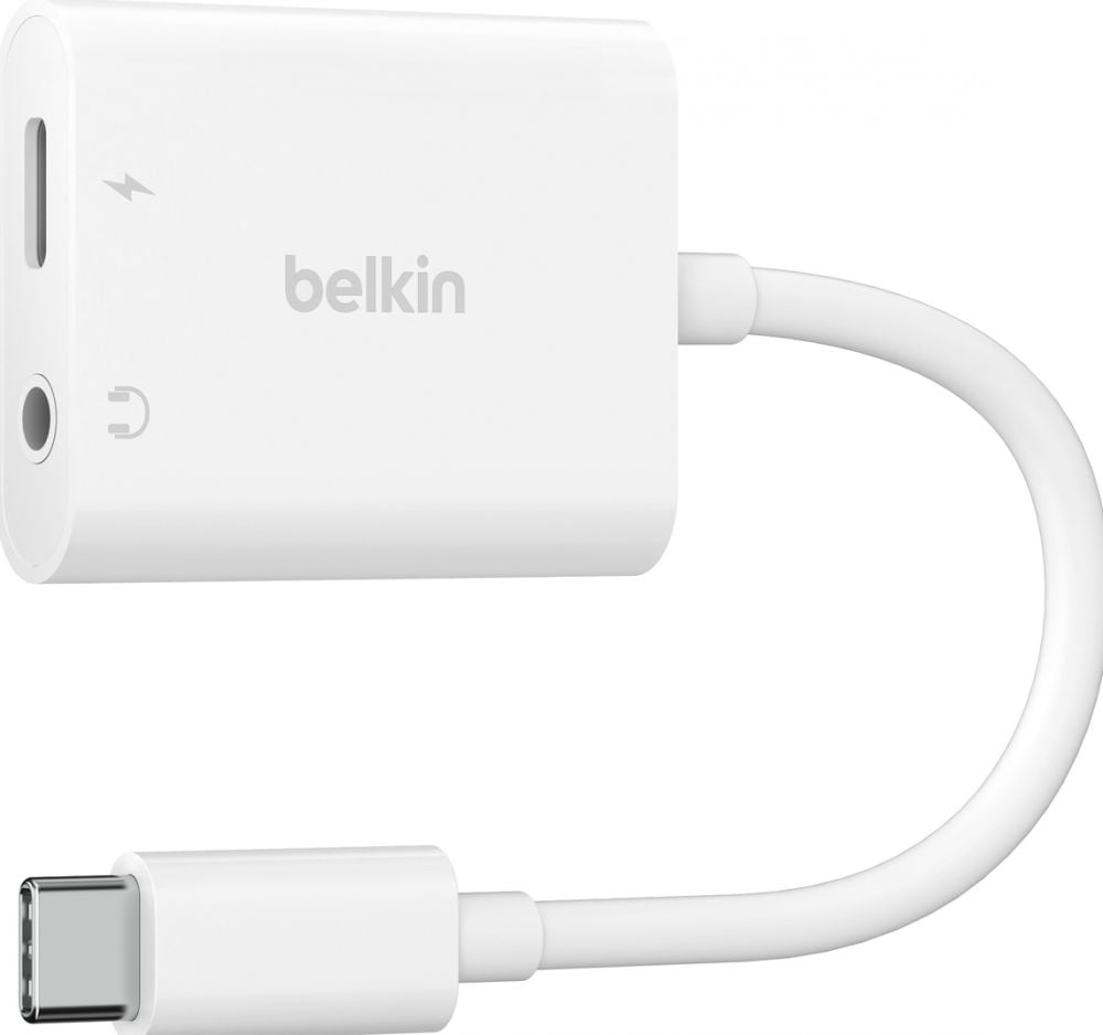 Belkin RockStar - USB-C naar koptelefoonstekkeroplaadadapter