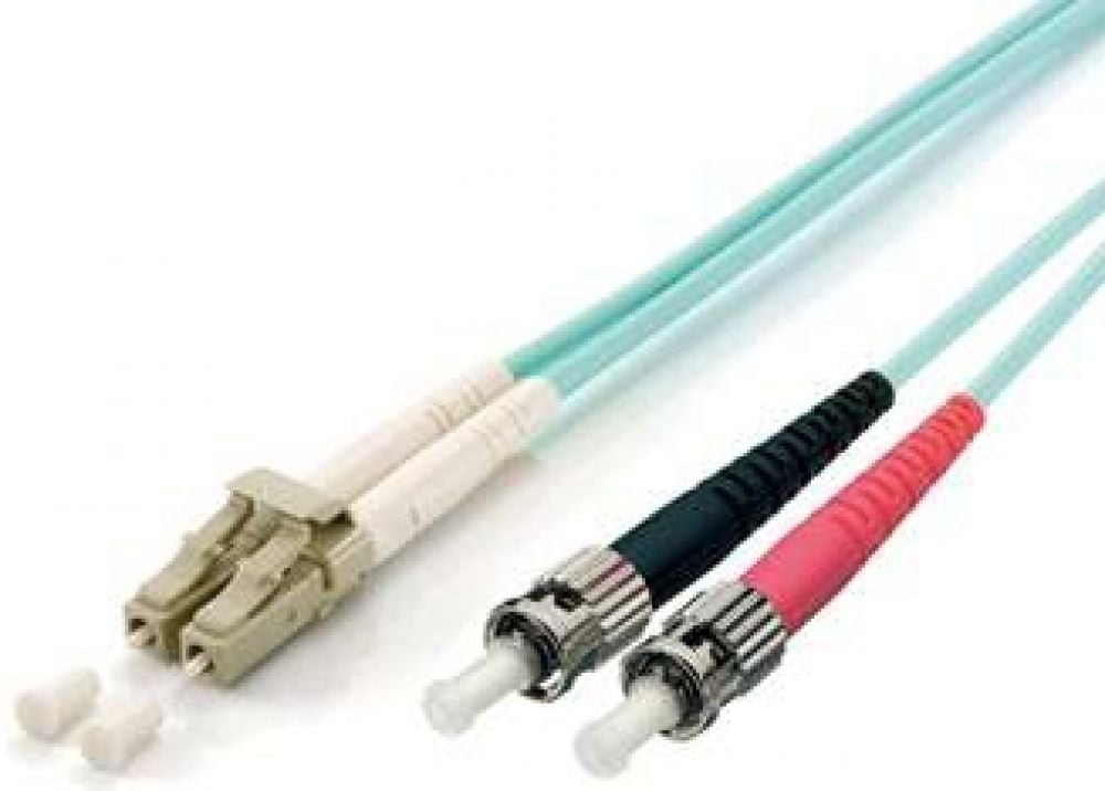 Equip 255211 Fibre Optic Patchc. LC/ST 50/125μ 1,0m turquoise, LSOH, OM3