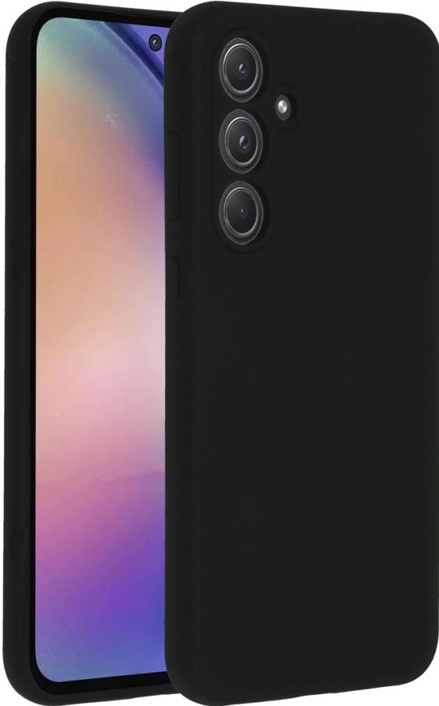 Accezz Liquid Silicone Backcover Samsung Galaxy A55 - Zwart