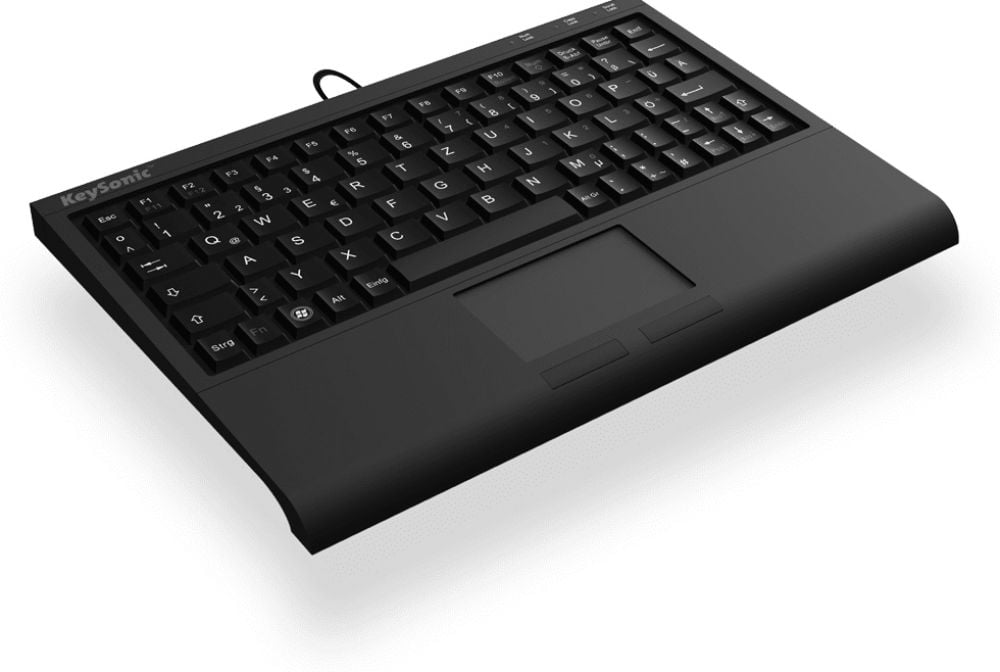 Keyboard USB RaidSonic ACK-3410 DE black Mini