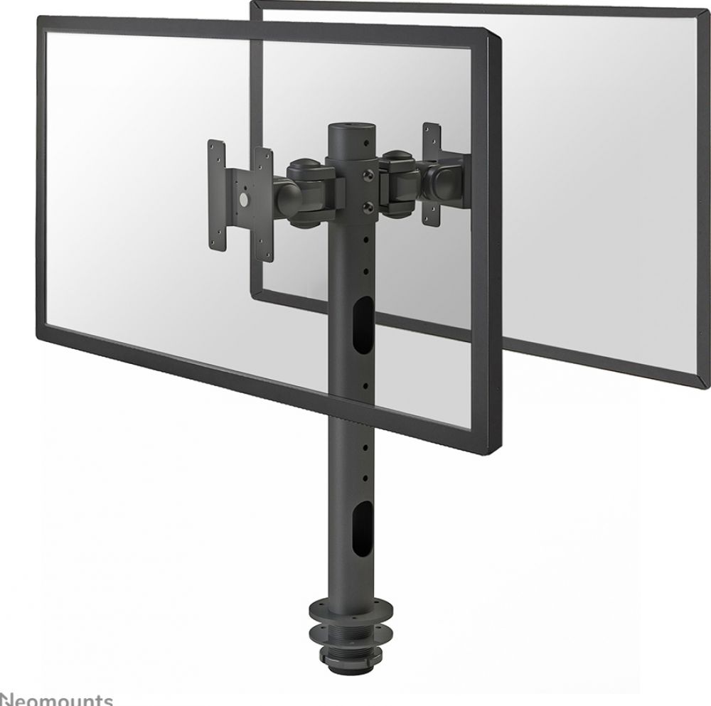 Neomounts FPMA-D050DBLACK - bureausteun bladdoorvoer  voor 2 monitoren
