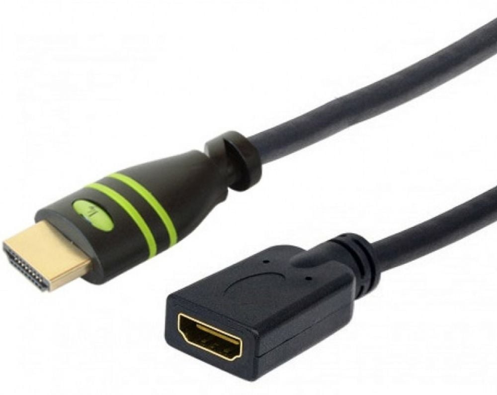 Techly High Speed HDMI Verlängerung mit Ethernet,4K@30Hz, 1,