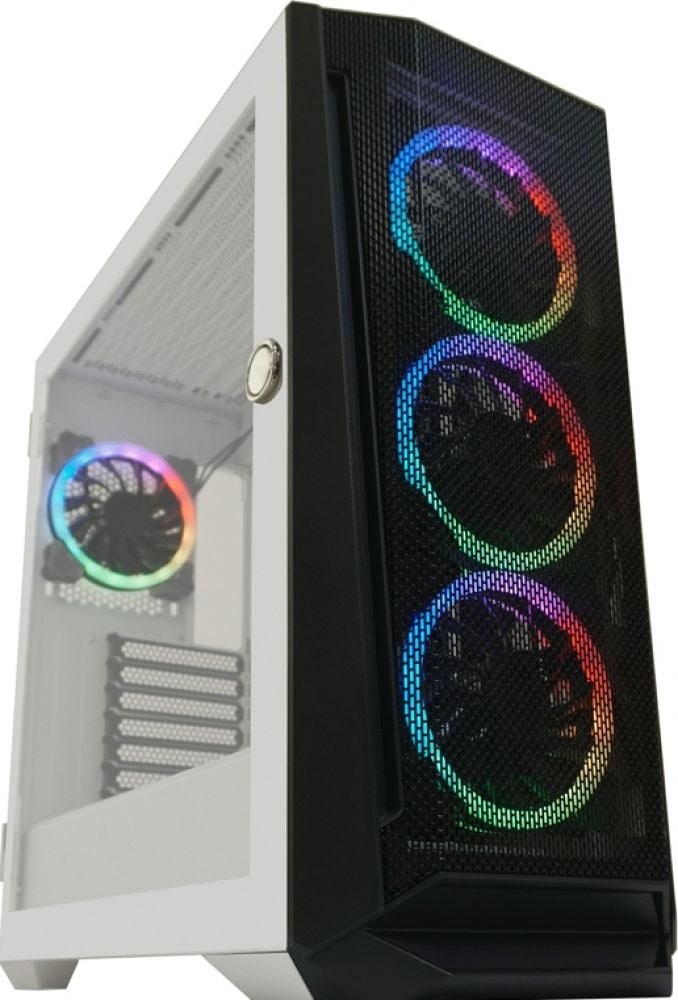 LC-Power Gaming 805BW – Behuizing – ATX , micro ATX , Mini-ITX , EATX – RGB – Tempered Glass – Wit/Zwart