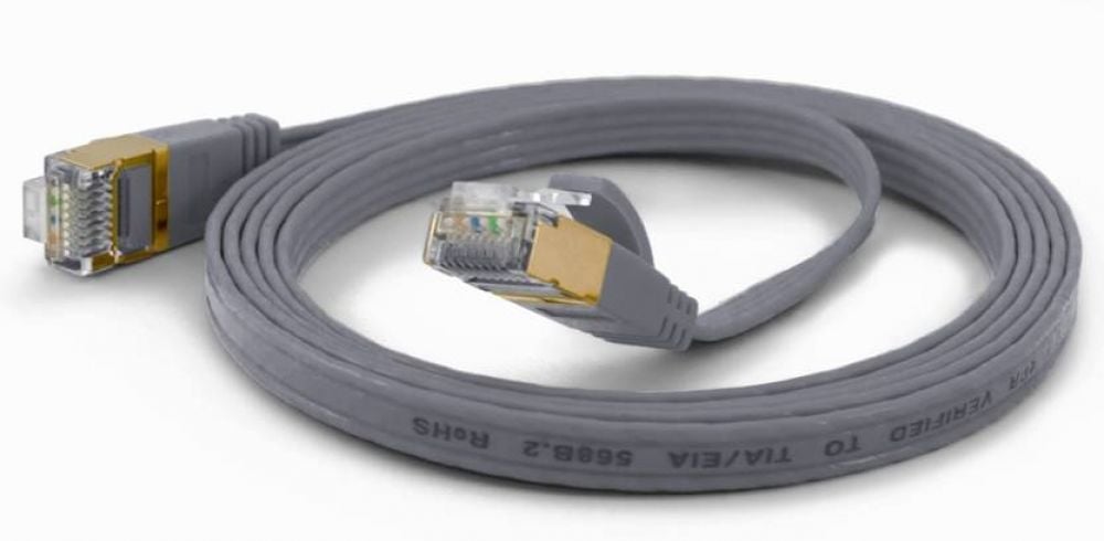 Wantec Patchkabel UTP CAT6a d=2,8mm 2,00m grijs