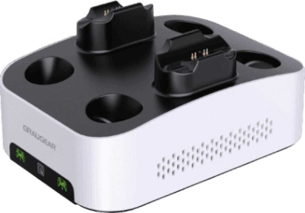 GRAUGEAR Gaming Festplattenge. USB-C m. Dual Laadstation PS5