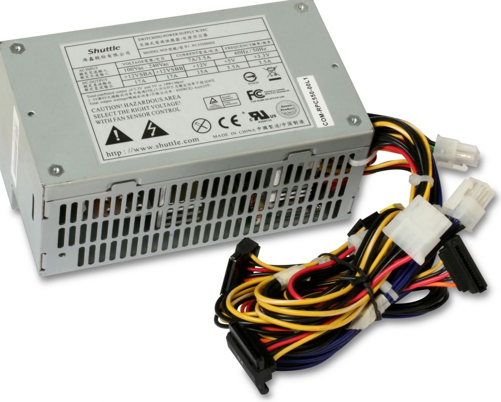 Shuttle PC55 Silent X - Voeding (intern)
