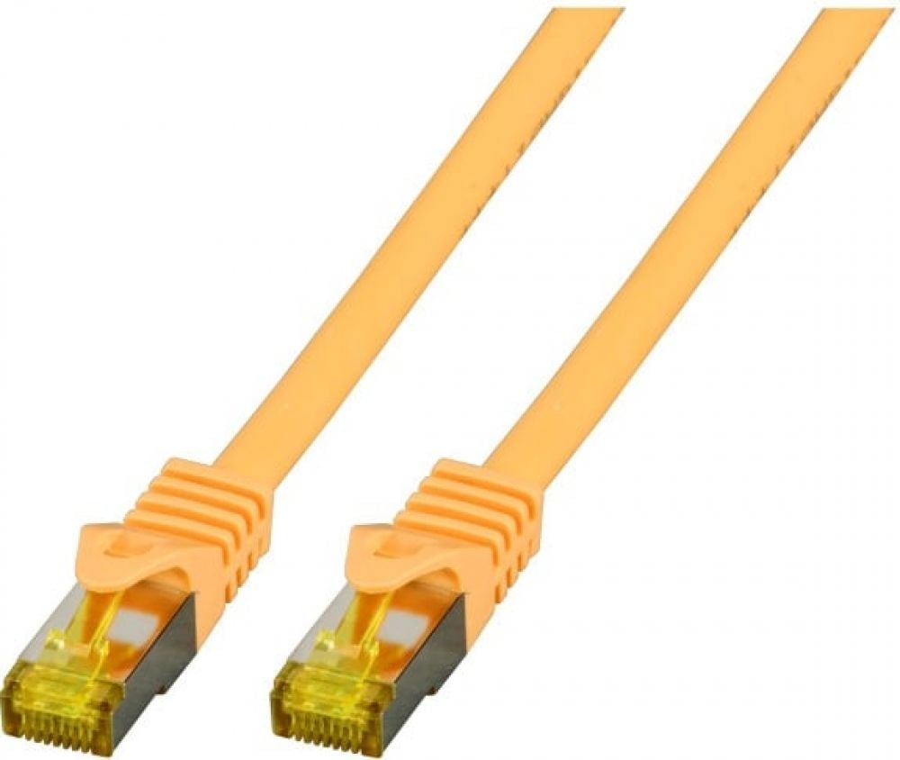 EFB RJ45 Patchkabel S/FTP,Cat.6A,LSZH,Cat.7 Rohk.,0,25m,geel