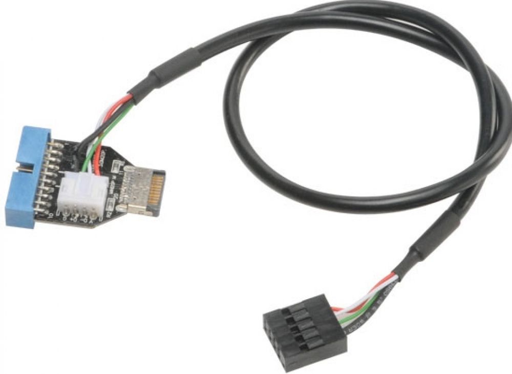 Akasa Adapter intern USB 3.1 zu intern USB 3.0 - 40 cm
