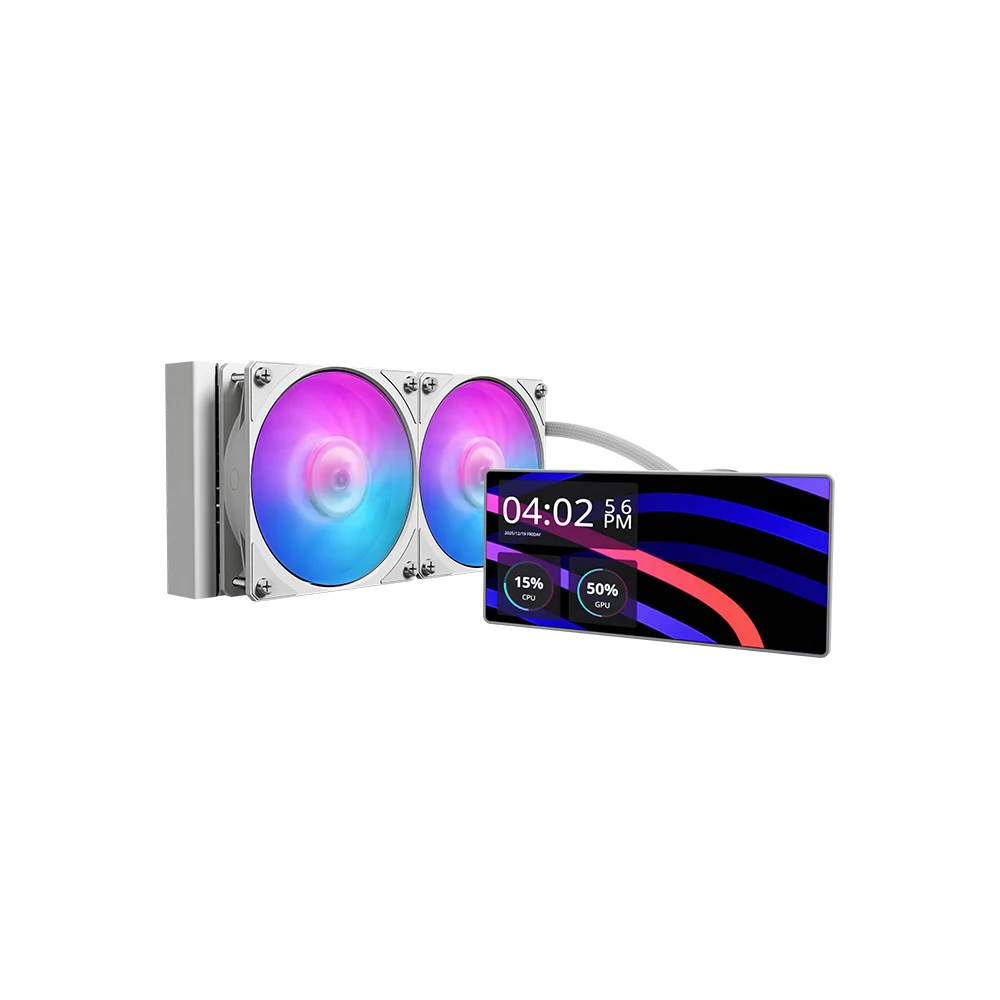 Cooler Master MasterLiquid Core LCD 6" 240 White ARGB - Waterkoeler