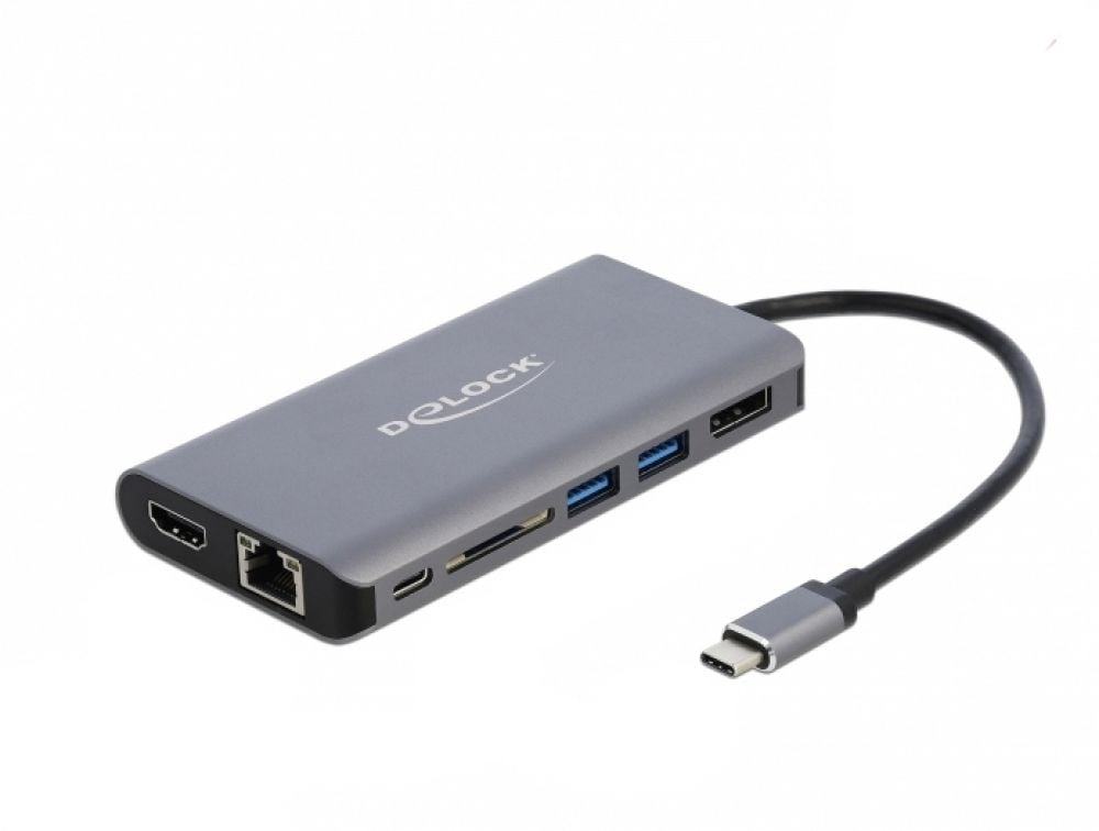 Delock USB-C Dockingstation 4K-HDMI/DP/USB3.0/SD/LAN/PD 3.0
