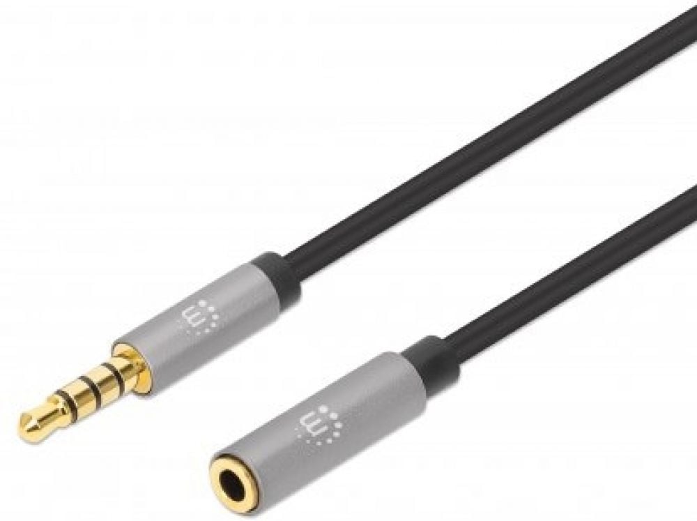 MANHATTAN Audio-Verlängerungskabel Aux / 3,5 mm connector 1m