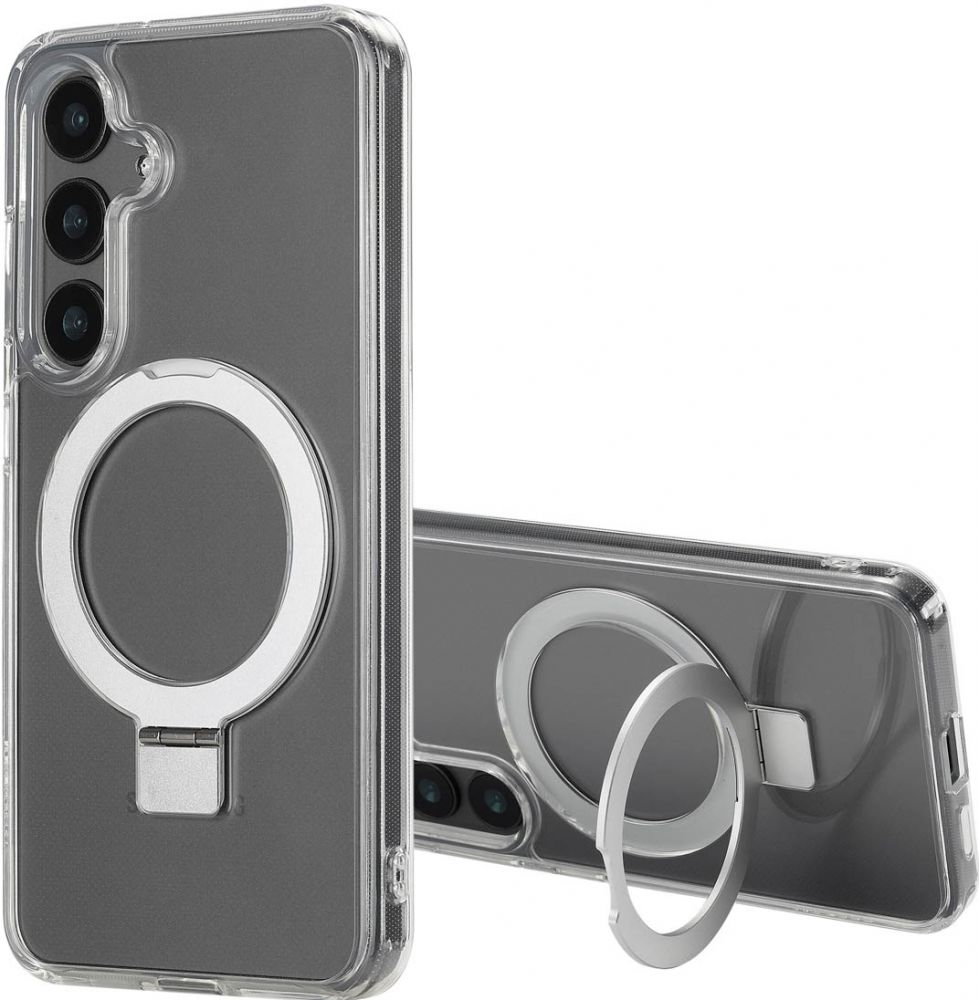 Accezz Ring Stand Backcover met MagSafe Samsung Galaxy S24 - Transparant