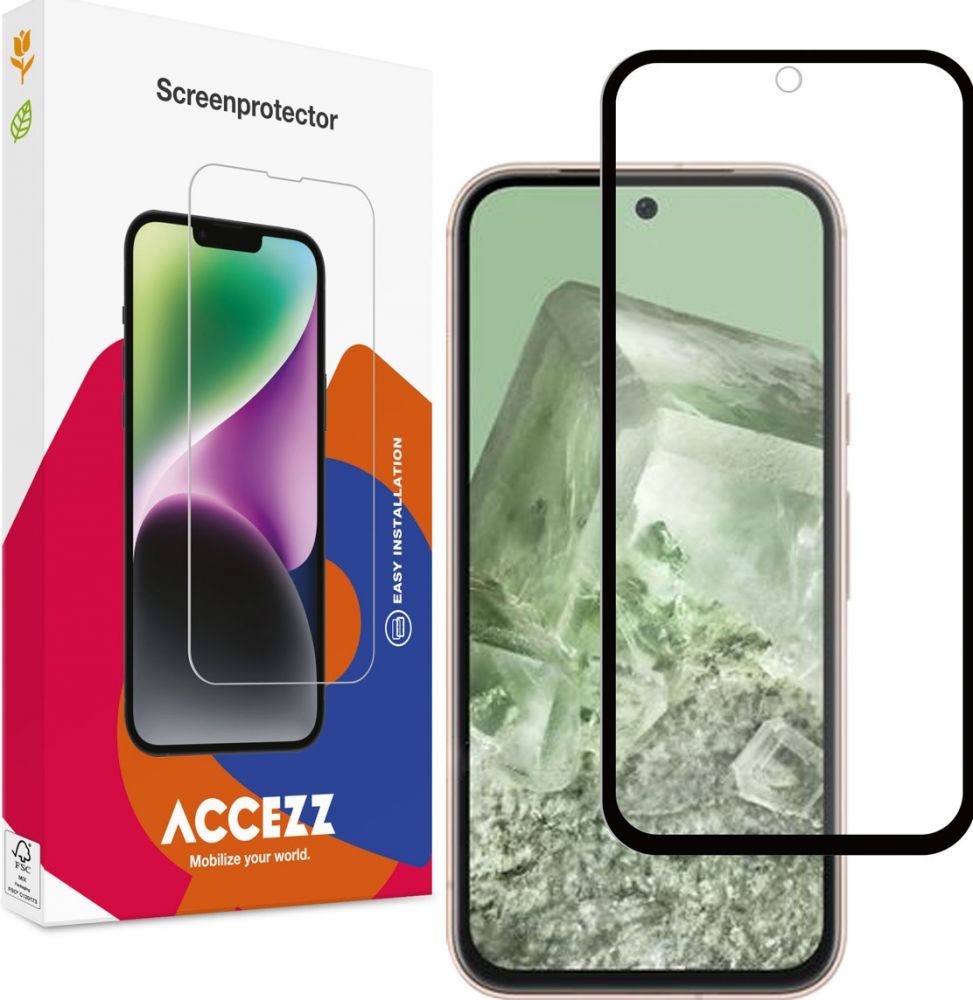Accezz Gehard Glas Full Cover Screenprotector Google Pixel 8a - Transparant