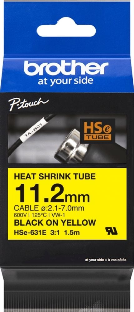 Brother HSe-631E - Zwart op geel