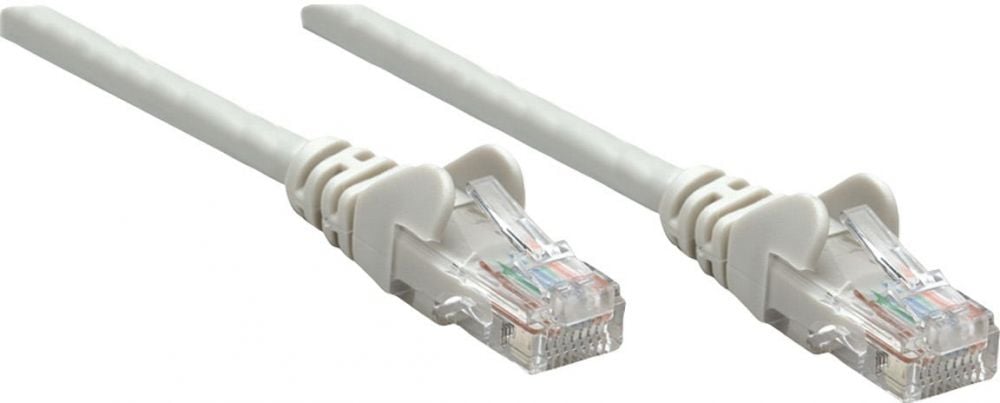 Intellinet Patchkabel RJ45 U/UTP Cat6 10m Hebelschutz grijs