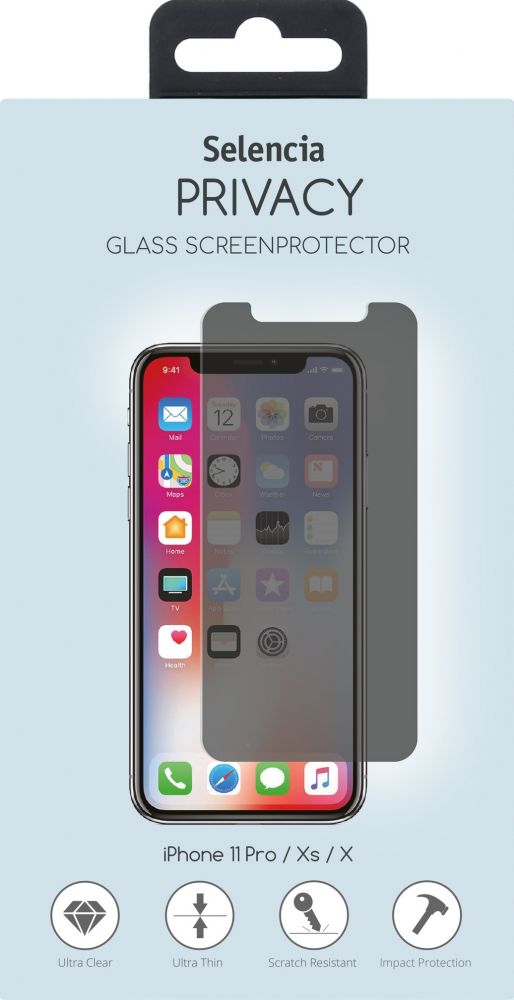 SELENCIA Selencia Gehard Glas Privacy Screenprotector iPhone 11 Pro / Xs / X