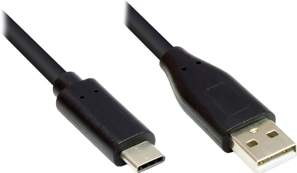 Good Connections USB2.0 Kabel A-C zwart. 1m