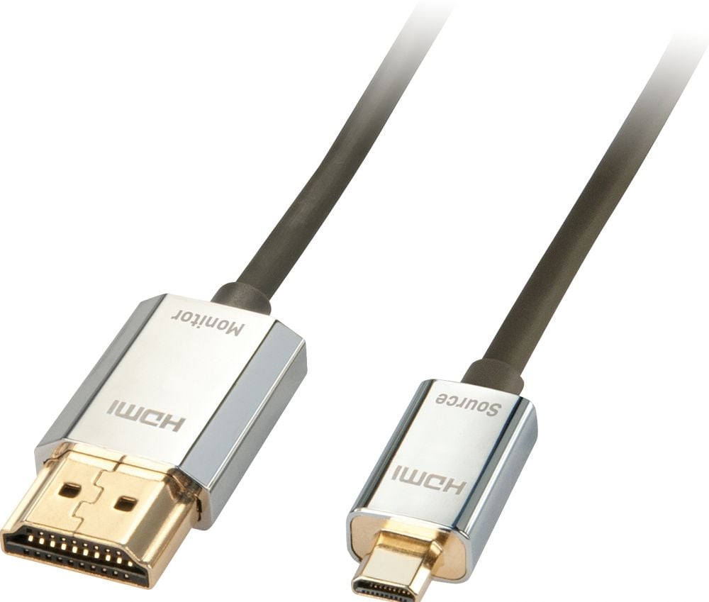 LINDY 3m CROMO Slim Active High Speed HDMI 2.0 A/D Cable with Ethernet and 4K support