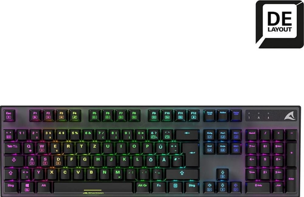 Sharkoon Gaming keyboard Skiller SGK20 Mech rood , RGB LED,USB