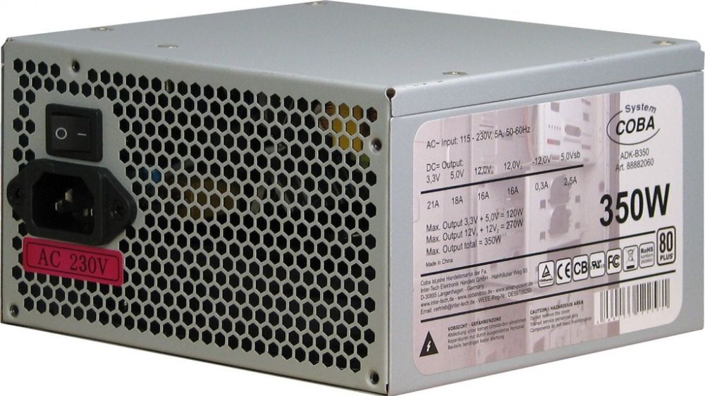 Inter-Tech Coba System 350W - Voeding