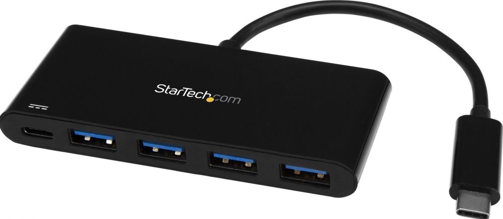 StarTech.com 4 Port USB C Hub with 4 USB Type-A Ports (USB 3.0 SuperSpeed 5Gbps), 60W Power Delivery Passthrough Charging, USB 3.1 Gen 1USB 3.2 Gen 1