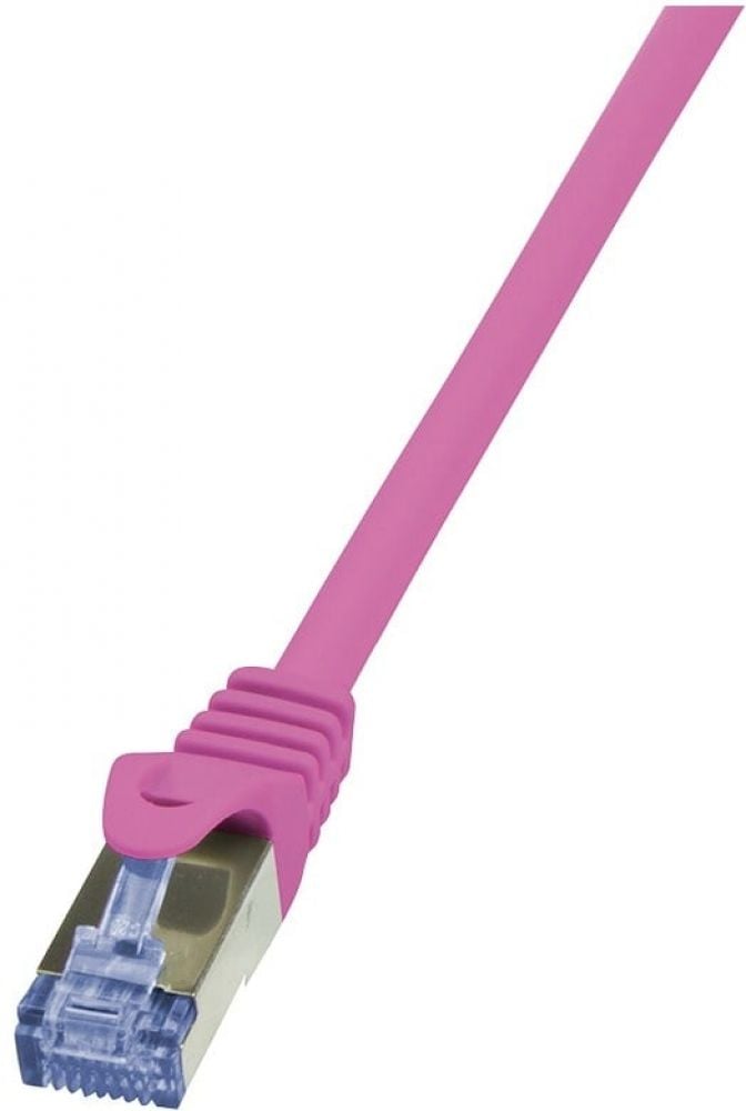 LogiLink CAT6A S/FTP Patchkabel AWG26 PIMF roze 2,00m