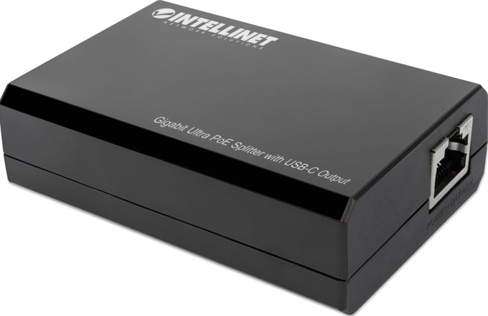 INTELLINET Gigabit Ultra PoE-Splitter met USB-C-uitgang 45W