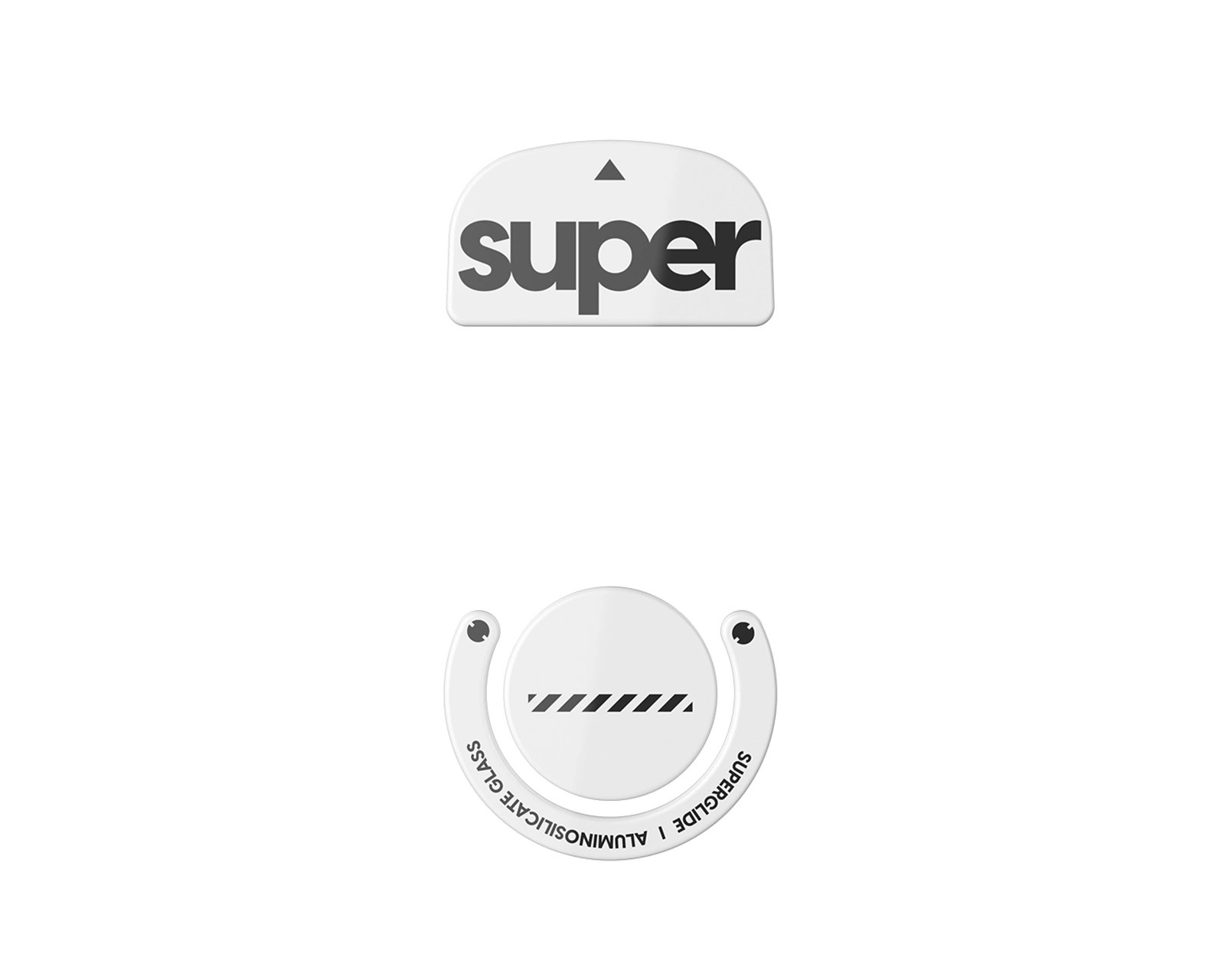 PULSAR Superglide Version 2 Glass Skates for Logitech G Pro X Superlight White - Muisvoeten