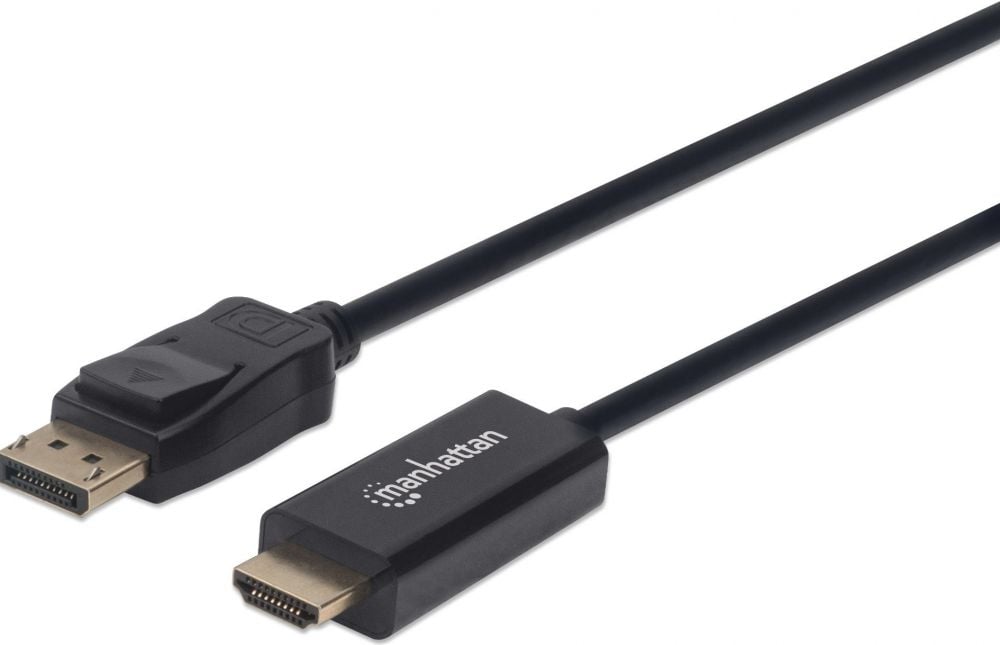 Manhattan 1080p DisplayPort auf HDMI-Kabel zwart 1,8