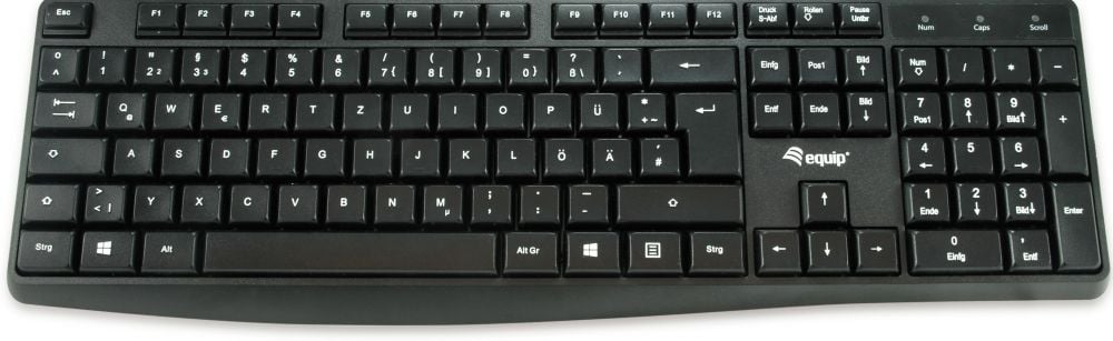 Equip Kabelgebundene USB Keyboard zwart, spanisches Layout