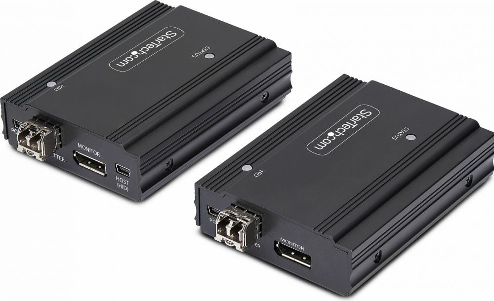 StarTech.com DisplayPort KVM Console Extender Over Fiber Optic, 4K 60Hz - Video-audio-USB-uitbreider