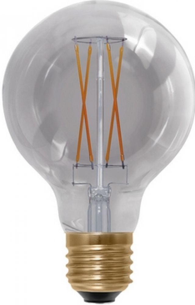 Segula LED Globe 80 smokey grijs E27 5W 1900K Dimbaar