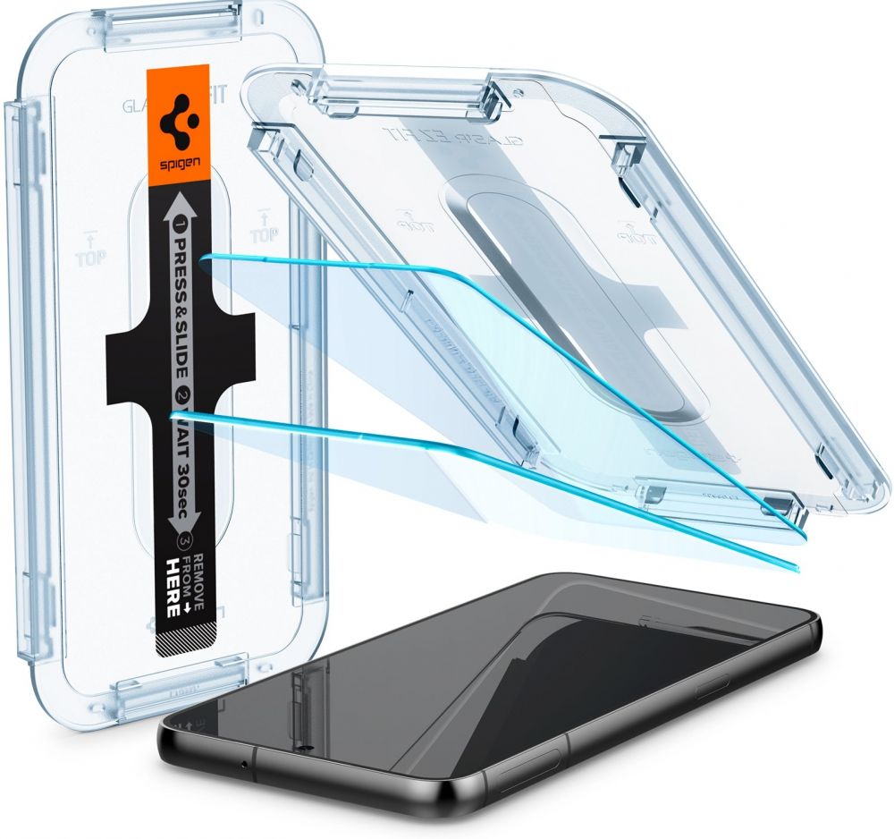 Spigen GLAS.tR EZ Fit - Schermbeschermer voor mobiele telefoon